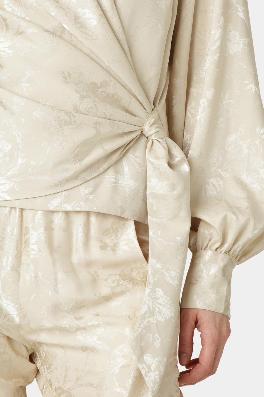 Ines Blouse- Provence Jacquard