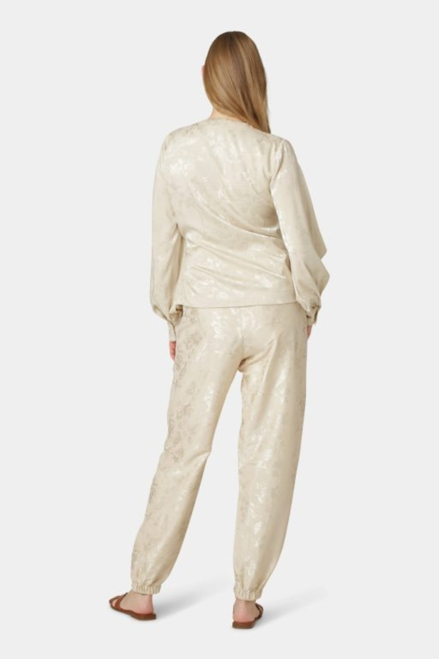 Ines Blouse- Provence Jacquard