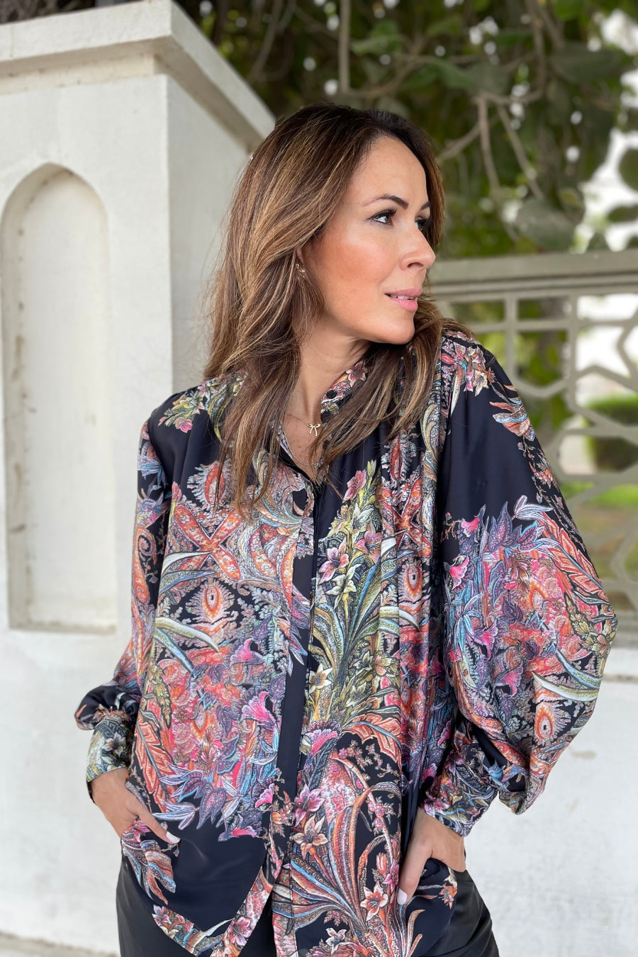 Cornelia Shirt- Meadow Black
