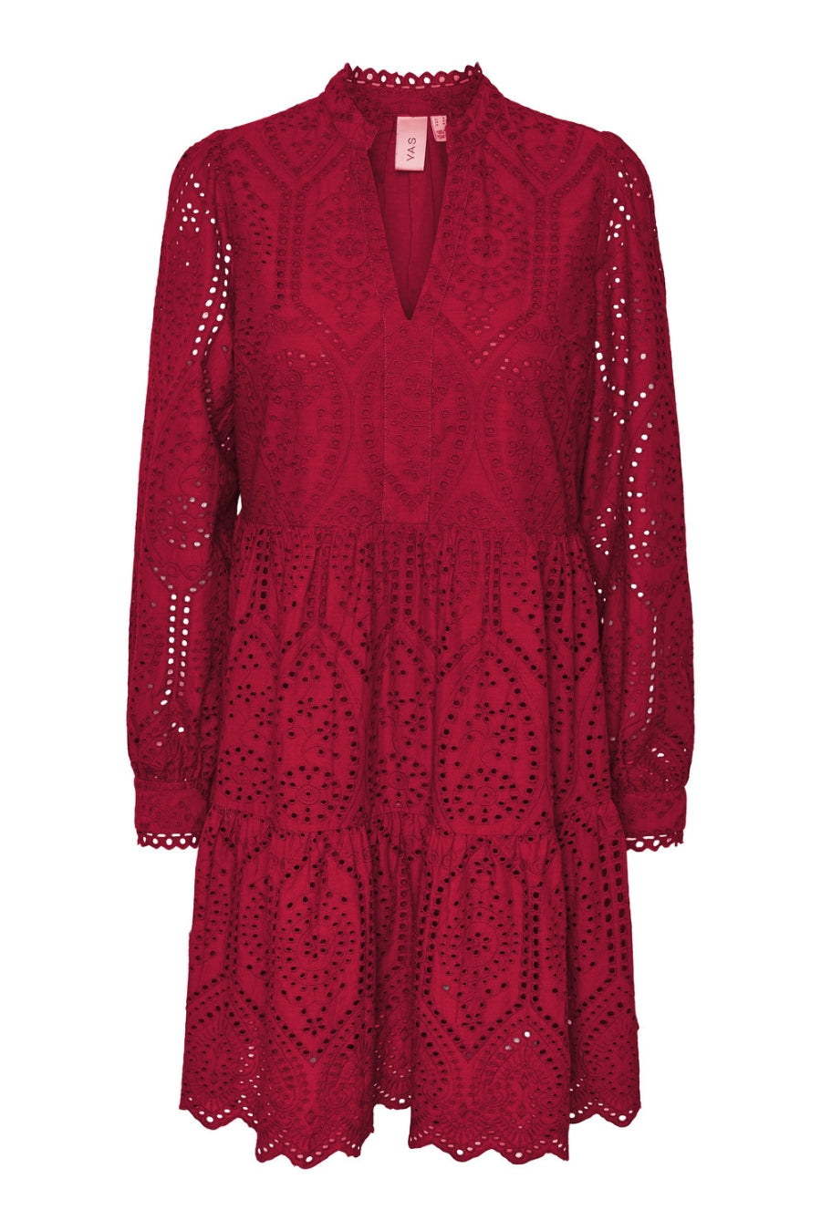 Yas Long Sleeve Dress- Jester Red TalkofTown Yas Long Sleeve Dress- Jester Red TalkofTown