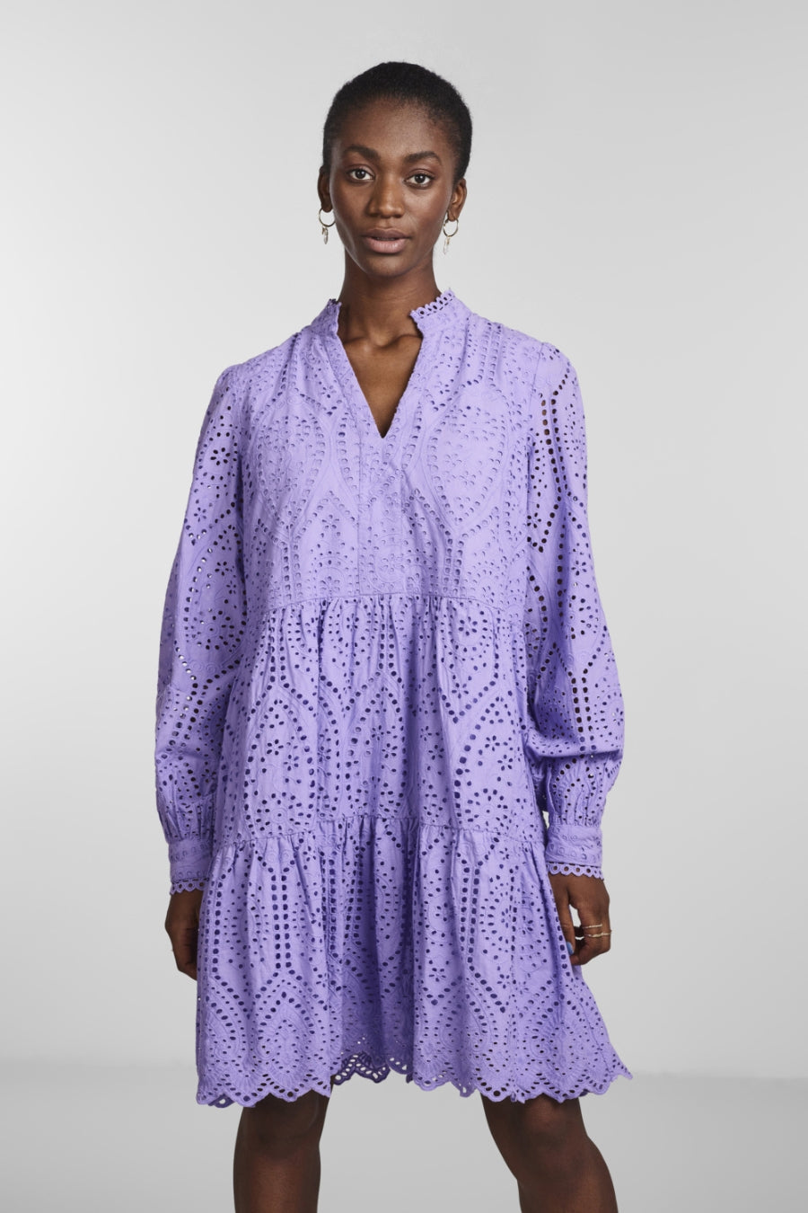 Yas Long Sleeve Dress-Bougainvillea