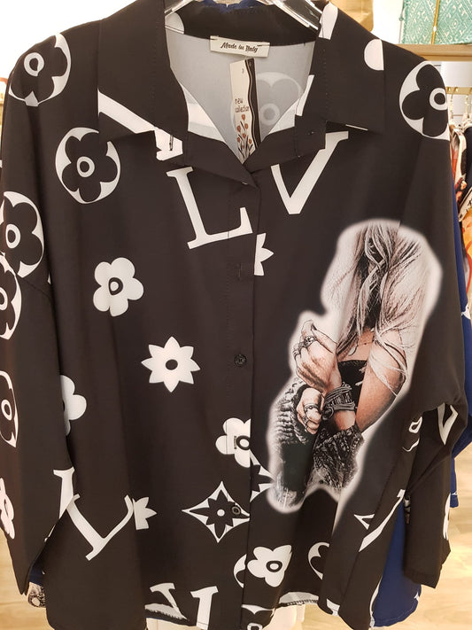 Lucky Nana- Patterned Blouse