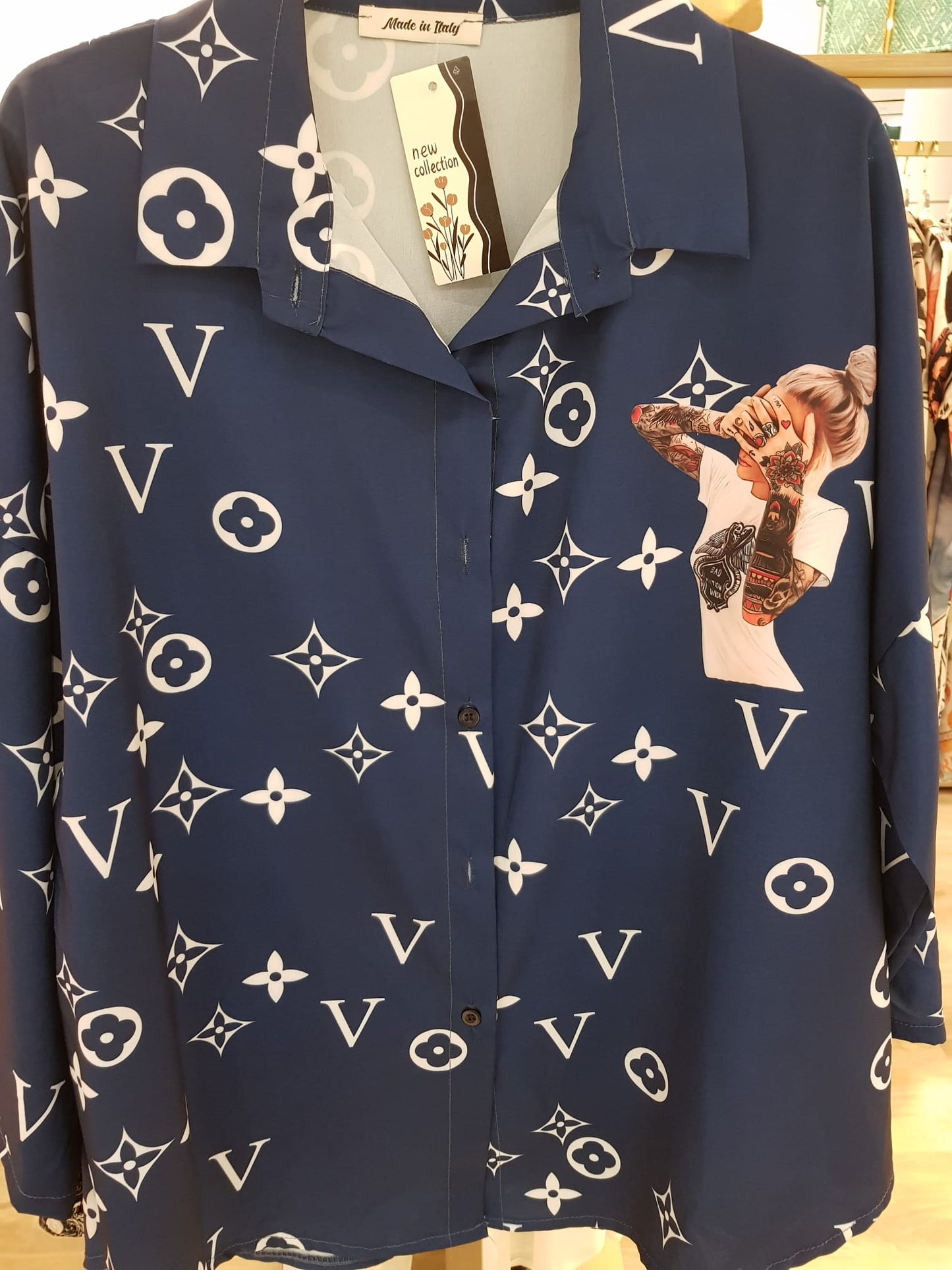Lucky Nana- Patterned Blouse