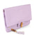 Bali Fold Over Bamboo Clutch- Lilac