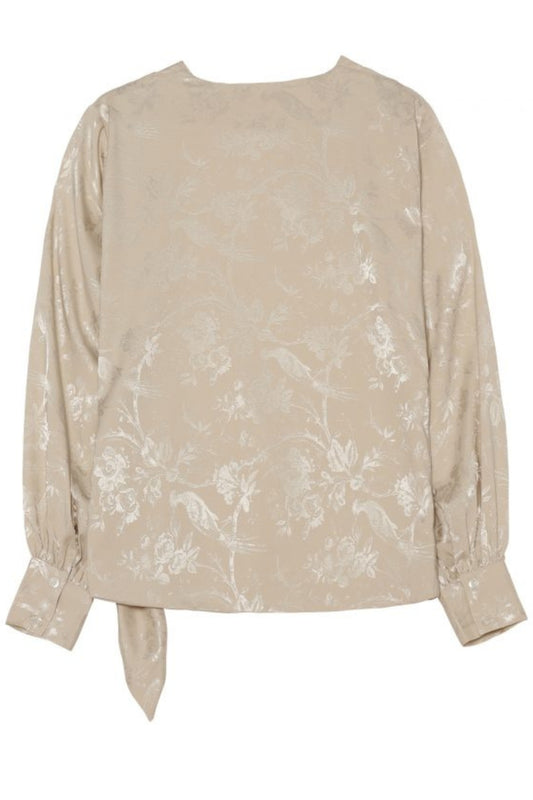 Ines Blouse- Provence Jacquard