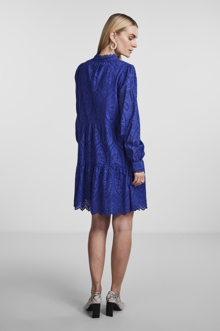 Yas Long Sleeve Dress- Deep Ultramarine