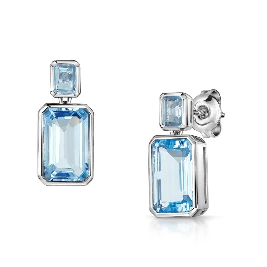 Fervor Montreal Earrings Angelina Sky Blue Topaz Earrings