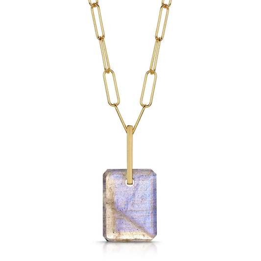 Fervor Montreal Necklace Labradorite Slab Necklace