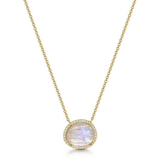 Fervor Montreal Necklace Malaika Rainbow Moonstone Island Necklace